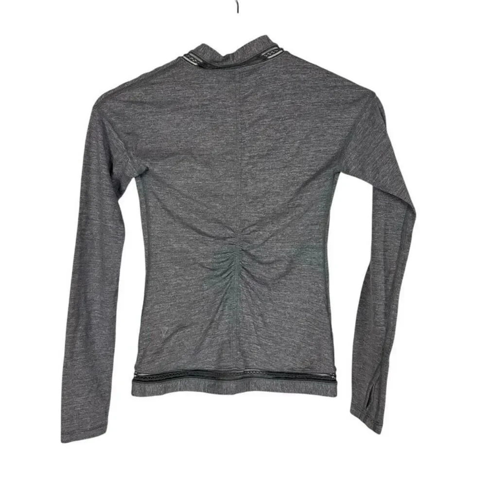 Lululemon Ivivva size 10 Own The Move Twist Front Knotted Top Gray